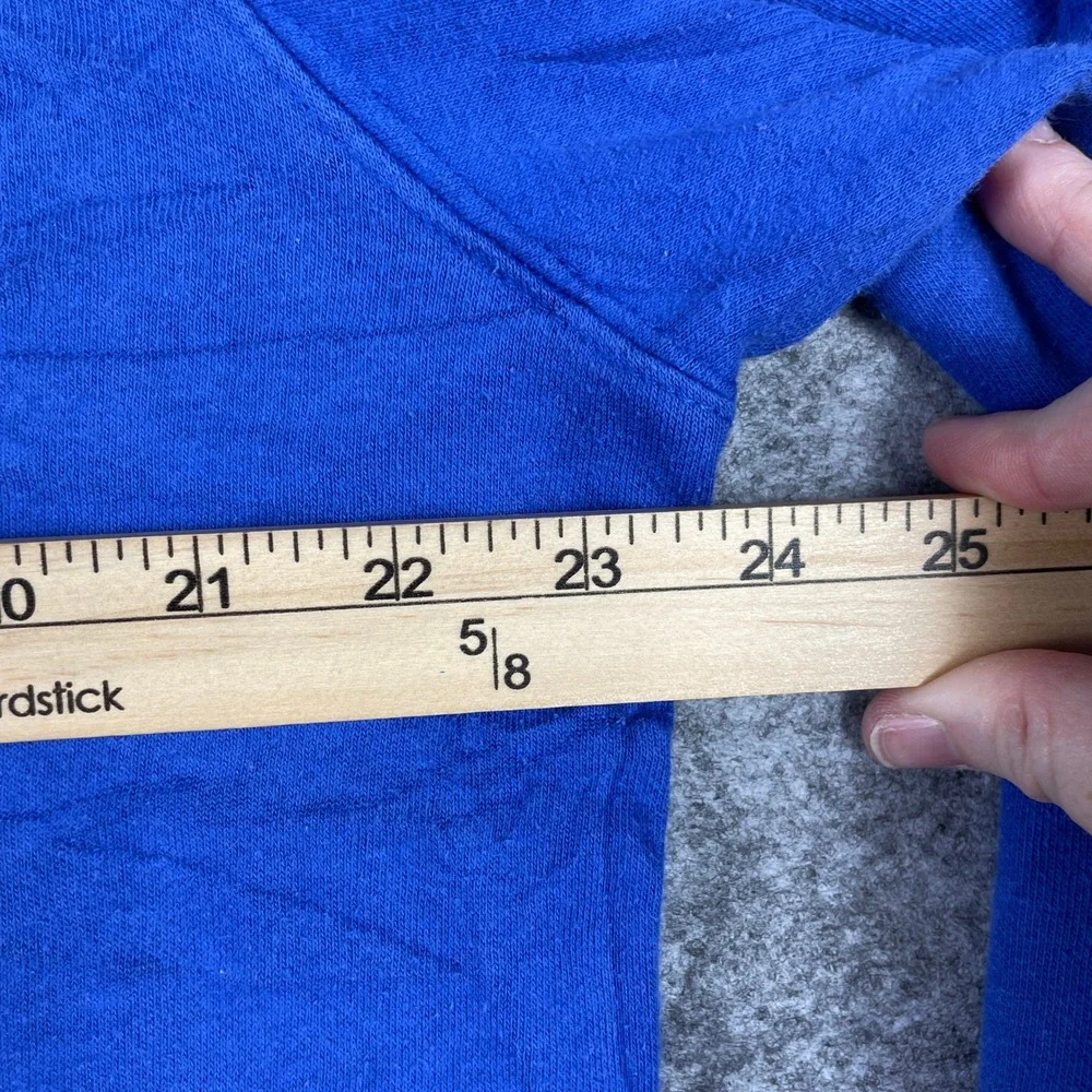 The North Face Hoodie Mens M Blue Half Dome Pullover Fleece Sweatshirt Outdoor